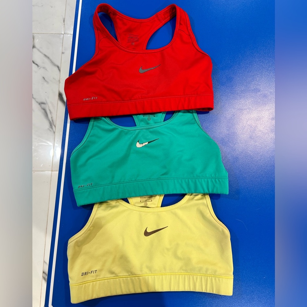 Set of 3 Nike Dri Fit Medium Sports Bras